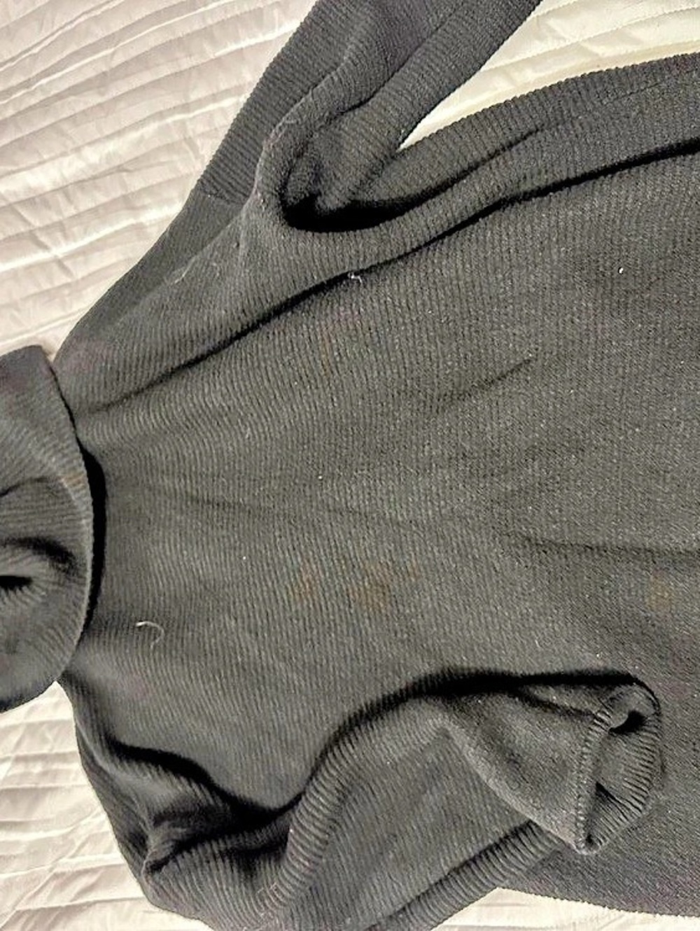 Black turtle neck sweater